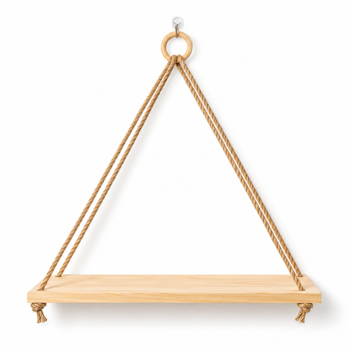 Small Wooden Hanging Wall Shelf