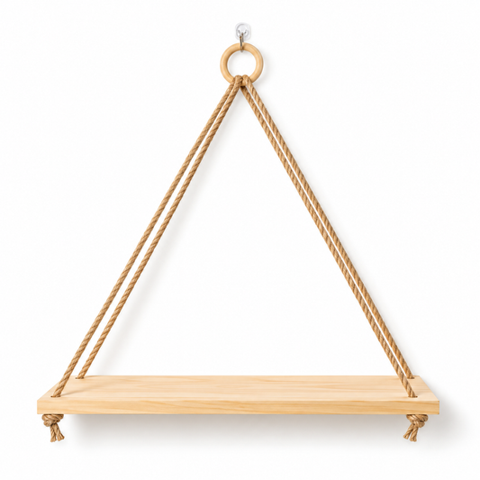 Small Wooden Hanging Wall Shelf