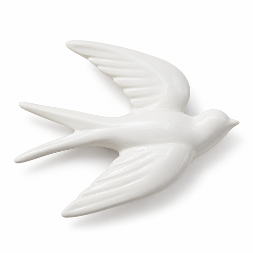 Small Ceramic Bird Wall Decor
