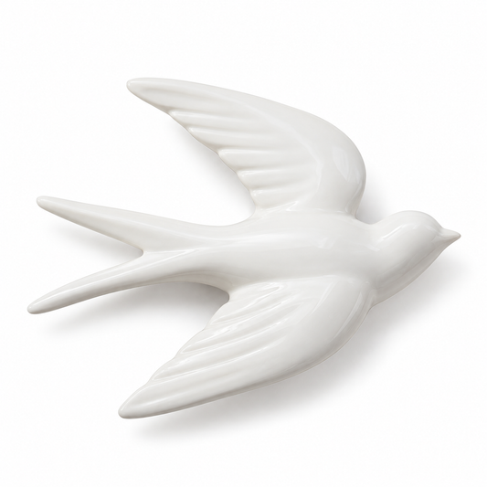 Small Ceramic Bird Wall Decor