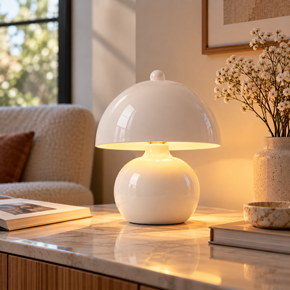 White Ceramic Table Lamp